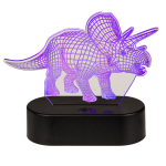 OOTB 3D-LeuchteTriceratops ca.14 x16 cm