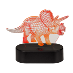 OOTB 3D-LeuchteTriceratops ca.14 x16 cm