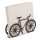 OOTB Schwarzer Metall-Serviettenhalter Fahrrad ca.