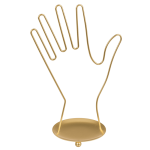 OOTB Goldener Metall-Schmuckhalter Hand ca. 16 x