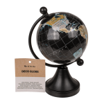 OOTB Deko-Globus schwarz aus Kunststoff ca. 8 x 10