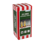 OOTB LED-Kerze mit Weihnachts-Szenerie Acryl/Dolomite