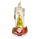 OOTB LED-Kerze mit Weihnachts-Szenerie Acryl/Dolomite