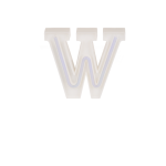 OOTB Neon-Leuchtbuchstabe W Höhe:16 cm