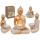 Deko-Figur, Buddha, mit Teelichthalter, ca. 13,5 x 9 x 19,5 cm,