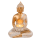 Deko-Figur, Buddha, mit Teelichthalter, ca. 13,5 x 9 x 19,5 cm,