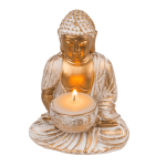 OOTB Deko-Figur Buddha mit Teelichthalter
