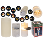 OOTB LED Projektionskerze„ Christmas 8 x 15 cm