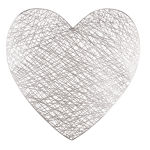 OOTB Tischset Herz ca. 39 x 38 cm 2-fach sortiert