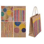 OOTB Papier-Geschenktüte Ballons & Kerzen