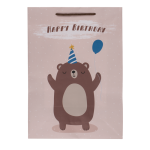 OOTB Papier-Geschenktüte Geburtstags-Tiere