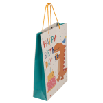 OOTB Papier-Geschenktüte Geburtstags-Tiere