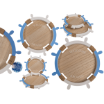 OOTB Holz-Tablett Welcome Aboard