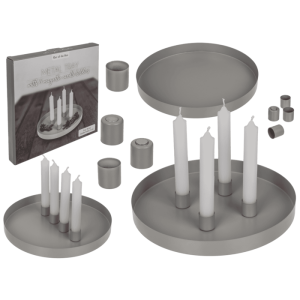 OOTB Rundes Metall-Tablett II D:25 cm mit 4