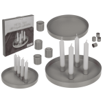 OOTB Rundes Metall-Tablett II D:25 cm mit 4