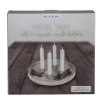 OOTB Rundes Metall-Tablett II D:25 cm mit 4