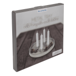 OOTB Rundes Metall-Tablett II D:25 cm mit 4