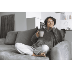 OOTB Grauer XXL Kuschel-Hoodie one size