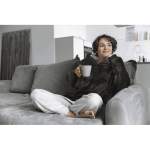 OOTB Schwarzer XXL Kuschel-Hoodie one size