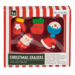 OOTB Weihnachts-Radiergummis Collectibles 5er-Set