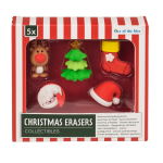 OOTB Weihnachts-Radiergummis Collectibles 5er-Set