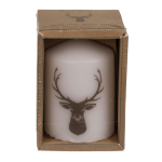 OOTB Stumpenkerze Hirschkopf