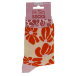 OOTB Socken Retro Blumen Größe 36-42