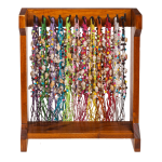 OOTB Textil-Armband mit Muscheln & Glasperlen