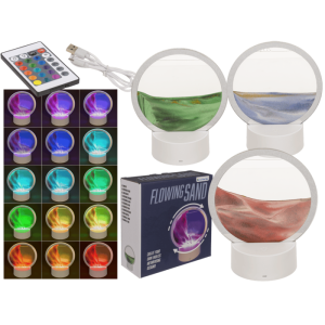 OOTB Sandbild zum Drehen mit Farbwechsel-LED