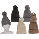 OOTB Damen-Winter-Beanie mit Kunststoffbommel