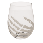 OOTB Trinkglas Skelett-Hand 2er-Set in Fenster-