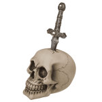 OOTB Spardose mit Schloss Totenkopf mit Schwert