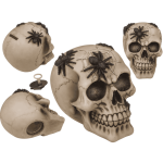 OOTB Spardose mit Schloss Totenkopf mit Spinnen