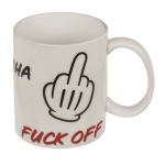 OOTB Becher Fuck off aus Keramik 8 x 10 cm