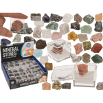OOTB Mineralsteine in Kunststoff-Box mit Lupe