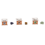OOTB Mineralsteine in Kunststoff-Box mit Lupe