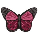 OOTB Fußmatte in Tierform Schmetterlinge 60 x 40 cm