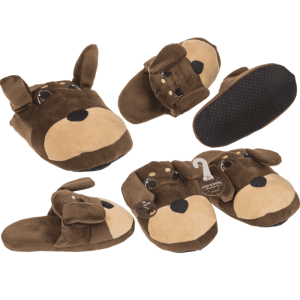 OOTB Kuschel Hausschuhe mit beweglichen Ohren Dackel
