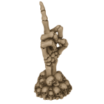 OOTB Skeletthand Fuck Off auf Totenkopfbasis