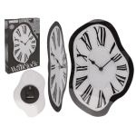 OOTB Glas Wanduhr Melting Time 22 x 33 x 4 cm