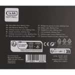 OOTB Glas Wanduhr Melting Time 22 x 33 x 4 cm