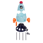OOTB Fliegende Weltraumrakete Rasenspenger 33 cm