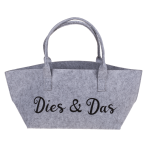OOTB Filz-Einkaufstasche mit Schriftzug