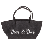 OOTB Filz-Einkaufstasche mit Schriftzug