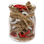 OOTB Metall-Herzen mit Juteband 10 x 10 x 12 cm