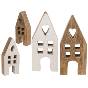 OOTB Deko-Holz-Haus 9 x 4 x 20 cm