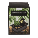 OOTB Zimmerbrunnen mit LED Sukkulente und Dekosteinen