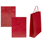 OOTB Rote Papier-Geschenktüte Shiny Hearts