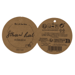 OOTB Strohhut mit karierter Schleife Classic