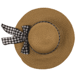 OOTB Strohhut mit karierter Schleife Classic
